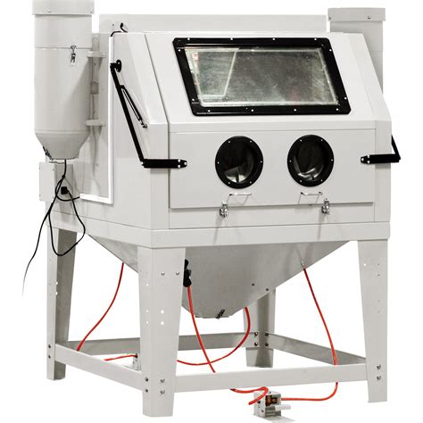 dual station abrasive blasting cabinet